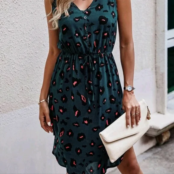 green emerald velvet dress Elevate Your Style with Our Leopard Print Dress  Amare Dynasty